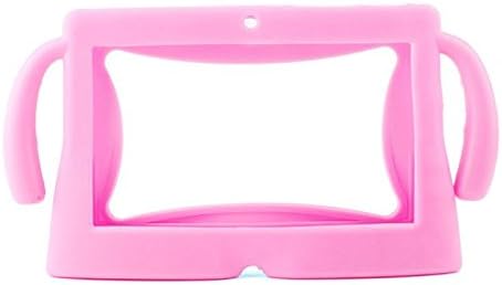 FANSENKA Tablet Silicone Case Shock Proof Silicone Protective Case or 7'' Android Tablet inclu. Dragon Touch 7" ProntoTec 7 Inch Y88, ProntoTec Axius Series 7" , Tagital 7" A23, NORIA T2 7", Zeepad, Chromo, Alldaymall, NeuTab N7 7'', Noria JR 7" Pink