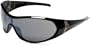 Gargoyles Men's Grip Oversized Sunglasses,Black Frame/Smoke Lens,one size