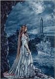 Victoria Frances - Azul Genova - Fabric Poster 30'' x 40'' #222