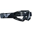 Fly Racing Focus Youth MotoX/Off-Road/Dirt Bike Motorcycle Goggles Eyewear - Black/Clear