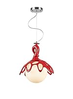 Light&Design Lámpara De Suspensión Yukon Rojo