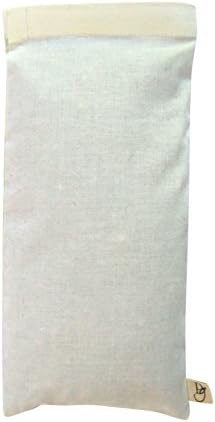 Hunki Dori Aromatherapy Satin Eye Pillow - 4.5 x 9 - Organic Lavender Chamomile Flax Cotton w/Removable Cover Refillable Reversible Washable Largest Selection on Amazon - American Made