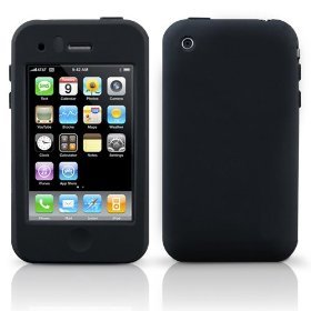 Quik - Apple Iphone 3G 3GS 8G/16GB/32GB Black Silicon Skin Case Cover