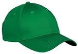 NEW Port & Company - Youth 6-Panel Twill Cap Kelly Green-OSFA