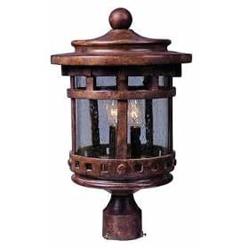 Maxim Lighting 30036CDSE - Santa Barbara 3 Light Outdoor Pole Lantern - 30036CDSE by Maxim Lighting