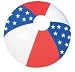 4th of July USA Patriotic Beach Ball 16 inch (1 Dozen)