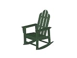 Recycled Earth-Friendly Sea Breeze Outdoor Adirondack Rocking Chair Forest Green