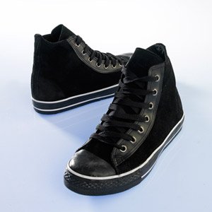 Mini price suede jogging shoes black 040