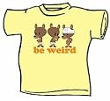 Just Jimmy Be Weird Tee YELLOW Large Juniors