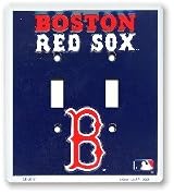 Boston Red Sox double light switch plate