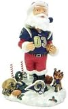 St. Louis Rams NFL Santa Bobble Head