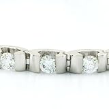 14K White Gold Diamond Bracelet -- 3.00 Ct. I2-I3 J/K