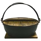 Cast Iron Nabe Pot 10.6 w/ Lid & Base