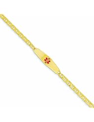 14K Gold Medical Jewelry Bracelet 8 Inches