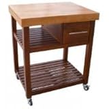 International Concepts WC58-3 Dining Essentials Kitchen Work Center with Ca ....
