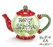 The Art Of Him Merry Christmas Teapot Designed By Artist Carla Grogan Beautiful For Holiday Teas And Teapot Collectors
