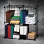 Neat Ideas Wire Cubes, 14" Square, 4/Set, Black (FEL46414) Category: Light-Duty