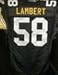Jack Lambert Autographed Authentic Black Steelers Throwback Jersey