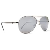 VON ZIPPER FERNSTEIN SILVER METAL AVIATOR SUNGLASSES