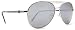 VON ZIPPER FERNSTEIN SILVER METAL AVIATOR SUNGLASSES