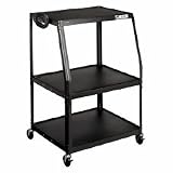 Hon PF144EP Black Wide TV/VCR Cart with Electrical Unit, 32