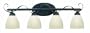Thomas Lighting M1664-40 Palazzo Four-Light 28-1/2-Inch W by 9-Inch H Bath Light, Burnished Umber