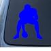 FOOTBALL 3 - Car, Truck, Notebook, Vinyl Decal Sticker #1265 | Vinyl Color: Blue