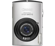 Canon Digital IXUS 860 IS - Digital camera - compact - 8.0 Mpix - optical zoom: 3.8 x - supported memory: MMC, SD, SDHC, MMCplus - black, silver