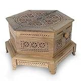 NOVICA Wood jewelry box, 'Indian Treasure Chest'