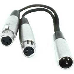 Electronics: HOSA XLR  M    TWO XLR  F , 6 in.