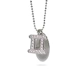 Sterling Silver and CZ Gemini Zodiac Charm Necklace 31BDYq4uwHL. SL160 Sterling Silver and CZ Gemini Zodiac Charm Necklace