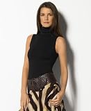 Ralph Lauren - Lauren by Ralph Lauren Sleeveless Turtleneck Jersey Top