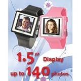 TimeStyle Digital Photo Frame Watch 1.5 OLED Color Display, 2MB Internal Memory - Solid Blue Color