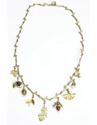 Michael Michaud for Silver Seasons Acorn & Oaks Charm Necklace