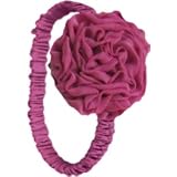 Garden Party Fuchsia Elastic Head Band Fuchsia. Girl's Hair Accessories.