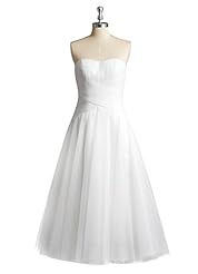 Short Tea Length Tulle Pleated Sweetheart  Dress