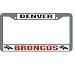 Denver Broncos NFL Chrome License Plate Frame
