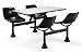 Office Products : 24 X 48 Cluster Seating With 4 Seats - Black