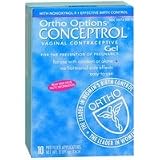Ortho options vaginal contraceptive gel with applicators, unscented - 10 / Pack