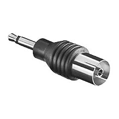 Audio-Adapter Polybag 3,5 mm mono Stecker>Koaxial Kupplung