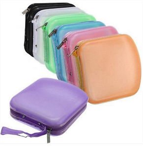 Hot CD DVD Storage Holder 40 Portable Pocket Protector Carry Case Color:Purple