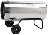 Draper 39041 136000Btu 230V Stainless Steel Propane Space Heater with Wheels