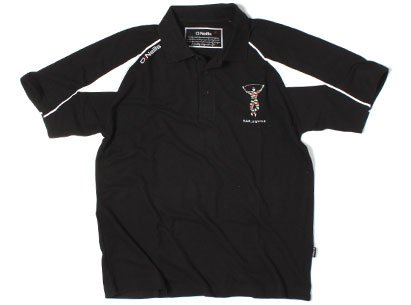 Harlequins Players Media Polo Shirt Black - size XL Harlequins Players Media Polo Shirt Black - size XL