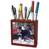 Dogs Schnauzer - Schnauzer - Tile Pen Holders-5 inch tile pen holder