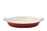 Chasseur Cast Iron Oval Gratin Dish 34 X 21 X 5cm Chilli Red  from Dexam