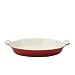Chasseur Cast Iron Oval Gratin Dish 34 X 21 X 5cm Chilli Red