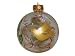 ArtisanStreet's Dove Ornament. Hand Painted Glass Ball. Made to Order, Signed by Artisan.
