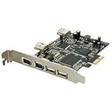 Syba SD-PEX-VT4E4I PCIe NEC Chipset USB 2.0/1394a Combo Card
