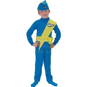 Childrens Toyshop  Toys : Thunderbirds - Virgil Standard Costume - 3/5 Years