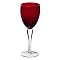 Red Glass Wineglasses - Set of 6